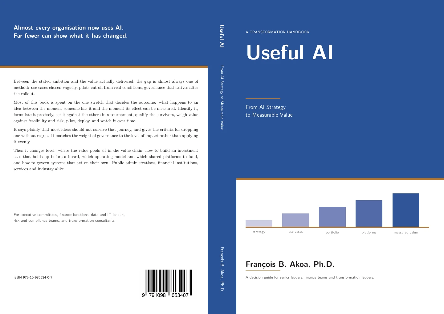 Couverture complète du livre Useful AI: From AI Strategy to Measurable Value